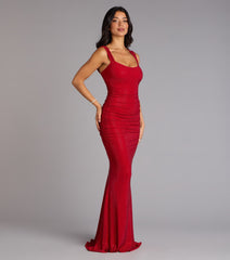 The Kaylie Rhinestone Mermaid Formal Dress is your new go-to Windsor dress—effortless, versatile, and made to update your fall style in seconds.