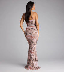 Own your moment in the Yvette Floral Mermaid Formal Dressin beige, a standout 2025 Homecoming Dress that captures all the glam and energy of the night.
