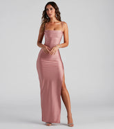 The Ella Cowl Neck Satin Dress is your new go-to mauve dress—effortless, versatile, and made to update your fall style in seconds.