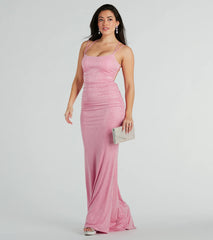 The Rylie Formal Glitter Lace-Up Column Dress is your new go-to pink dress—effortless, versatile, and made to update your fall style in seconds.