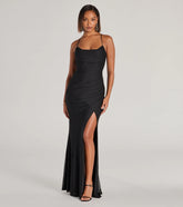 Turn heads at Prom 2025 in this black prom dress, where statement-making details meet the iconic style of the Hadlee Sweetheart Halter Mermaid Mesh Formal Dress .