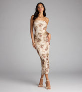 The Flirt In Full Bloom Floral Midi Dress is your new go-to natural dress—effortless, versatile, and made to update your fall style in seconds.