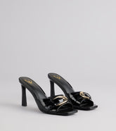 Style made simple with the City Lights Buckle Heel Mules, trendy women’s shoes that take your outfit from basic to bold in one step.