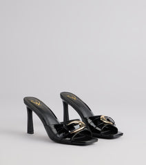 Style made simple with the City Lights Buckle Heel Mules, trendy women’s shoes that take your outfit from basic to bold in one step.