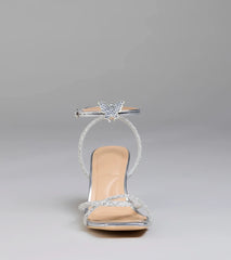 Style made simple with the Fab Icon Butterfly Rhinestone Stiletto Heels in silver, trendy women’s shoes that take your outfit from basic to bold in one step.