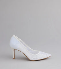 Style made simple with the Romance Always Lace Stiletto Pumps in white, trendy women’s shoes that take your outfit from basic to bold in one step.