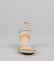 Style made simple with the Step Into Sparkle Rhinestone Block Heels, trendy women’s shoes that take your outfit from basic to bold in one step.