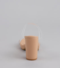 Style made simple with the Admiring Looks PVC Platform Mules, trendy women’s shoes that take your outfit from basic to bold in one step.