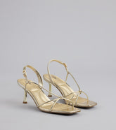 Style made simple with the Delicately Dangerous Strappy Slingback Heels, trendy women’s shoes that take your outfit from basic to bold in one step.