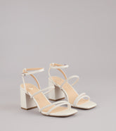 Style made simple with the Chic And Polished Pearl Satin Block Heels, trendy women’s shoes that take your outfit from basic to bold in one step.