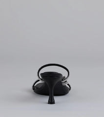 Style made simple with the Winged Whispers Butterfly Rhinestone Mules in black, trendy women’s shoes that take your outfit from basic to bold in one step.