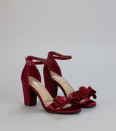 Style made simple with the Sweet Stunner Bow Heels in wine, trendy women’s shoes that take your outfit from basic to bold in one step.