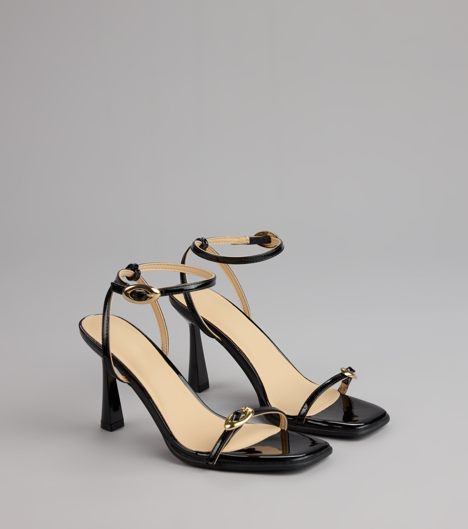 Style made simple with the Power Play Patent Stiletto Heels, trendy women’s shoes that take your outfit from basic to bold in one step.