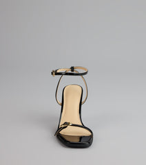 Style made simple with the Power Play Patent Stiletto Heels, trendy women’s shoes that take your outfit from basic to bold in one step.