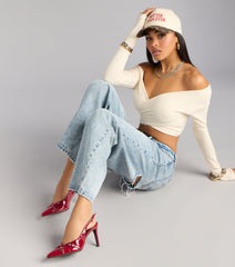 Style made simple with the Final Touch Buckle Stiletto Pumps in wine, trendy women’s shoes that take your outfit from basic to bold in one step.