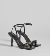 Style made simple with the Buckled Up Stiletto Heels in black, trendy women’s shoes that take your outfit from basic to bold in one step.