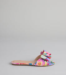 Style made simple with the Bow And Tell Floral Slide Sandals, trendy women’s shoes that take your outfit from basic to bold in one step.