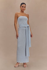 Phoebe Knit Maxi Skirt - Ice Blue