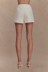 Alix Suiting Mini Skort - Ivory