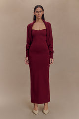 Kingston Knit Maxi Dress - Merlot