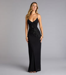 The Adriane Beaded Floral Lace-Up Formal Dress is your new go-to Windsor dress—effortless, versatile, and made to update your fall style in seconds.