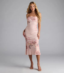 The Botanical Beauty Floral Mesh Midi Dress is your new go-to pink dress—effortless, versatile, and made to update your fall style in seconds.