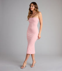 The Glow for It Tube Glitter Midi Dress is your new go-to Windsor dress—effortless, versatile, and made to update your fall style in seconds.