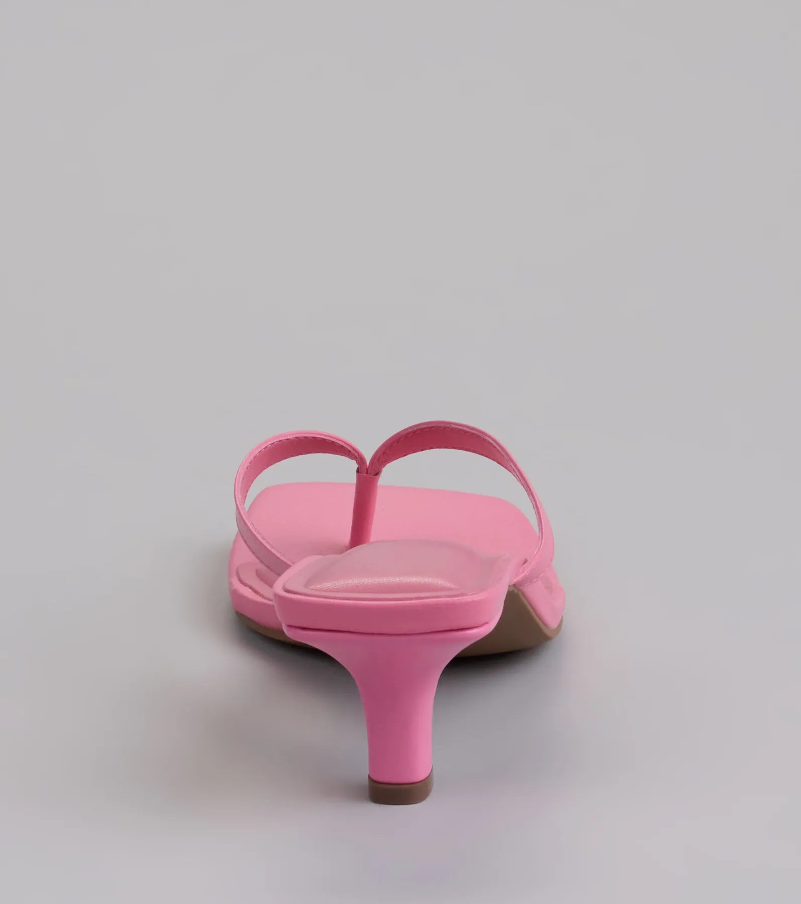 Turn heads in the Feeling Chic Thong Square Toe Heels, pink heels showcasing a fresh trend or stylish detail made to elevate your full Windsor fit.