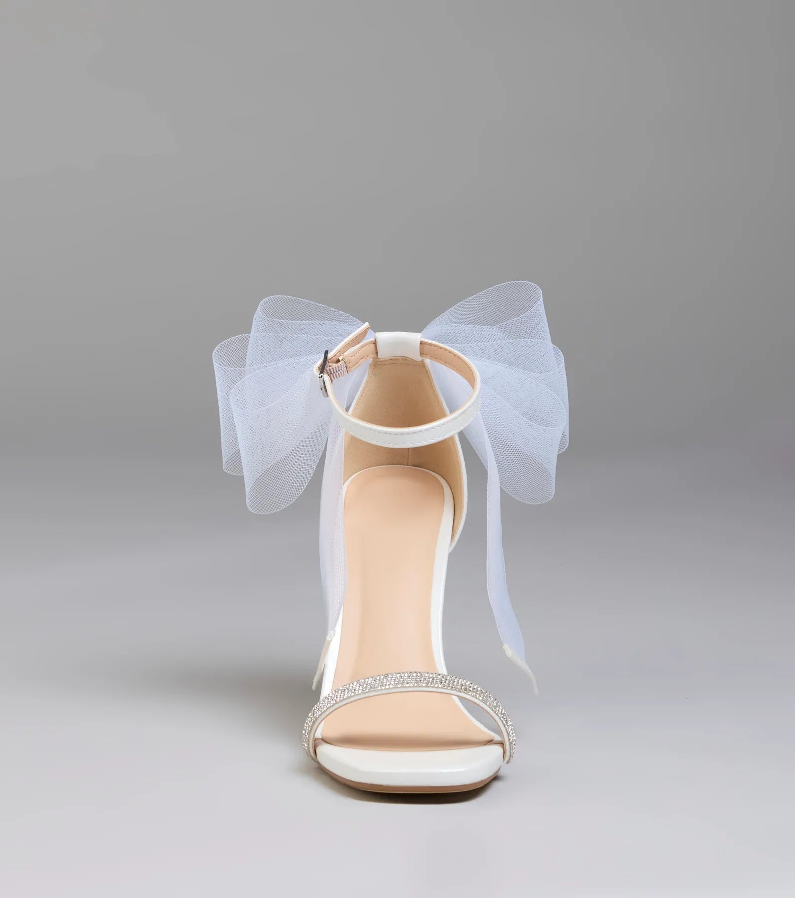 Style made simple with the Tied With A Bow Stiletto Heels in white, trendy women’s shoes that take your outfit from basic to bold in one step.