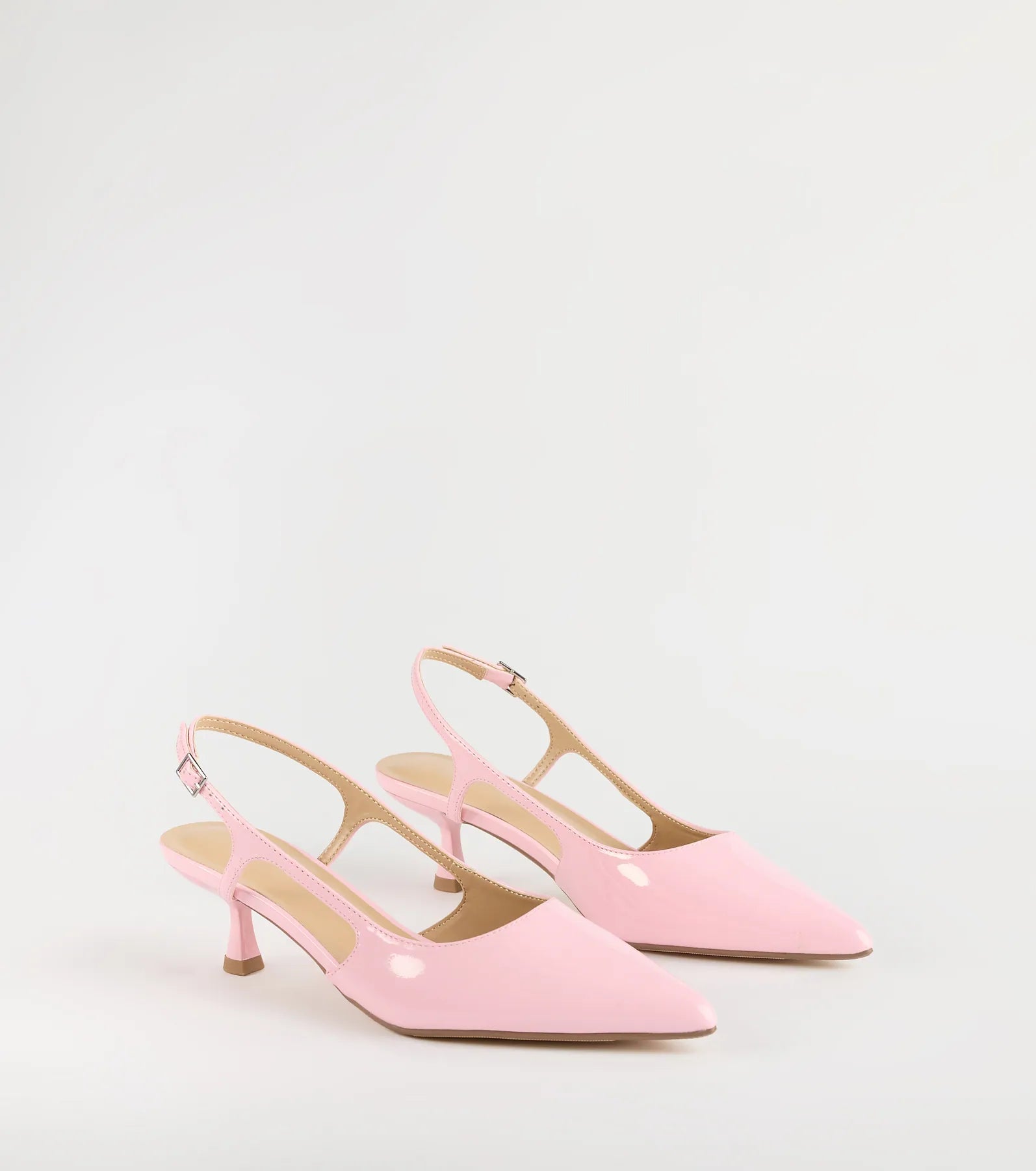 Style made simple with the Keep It Chic Kitten Heel Pumps in pink, trendy women’s shoes that take your outfit from basic to bold in one step.