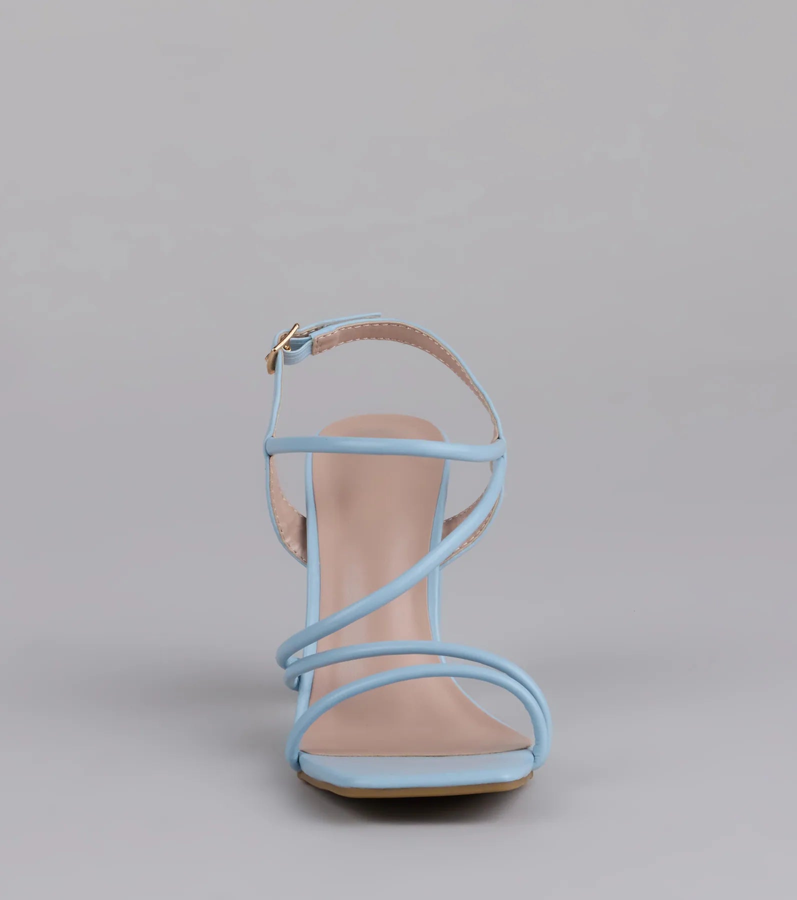 Style made simple with the Flirt Mode Activated Strappy Block Heels in light blue, trendy women’s shoes that take your outfit from basic to bold in one step.