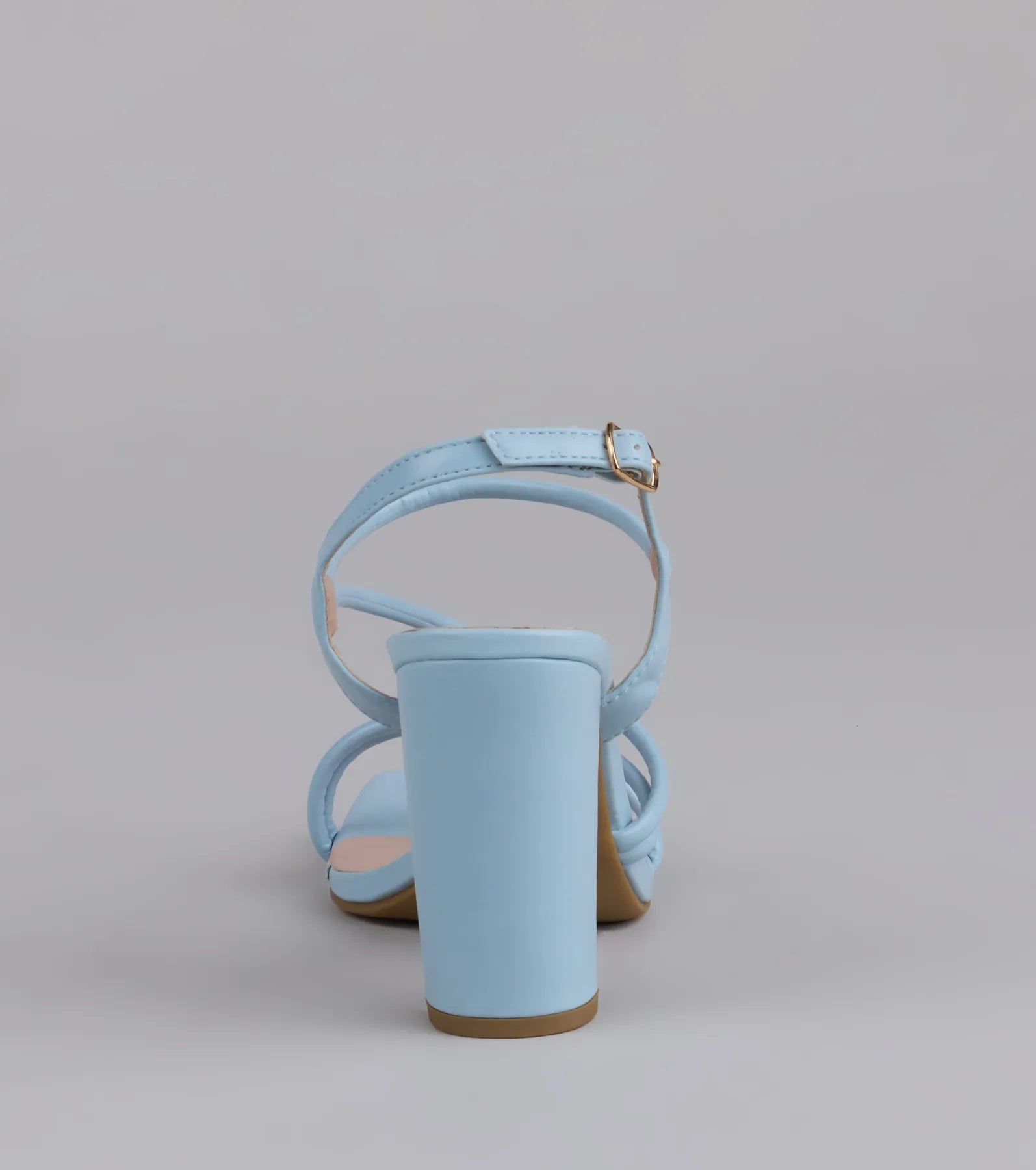 Style made simple with the Flirt Mode Activated Strappy Block Heels in light blue, trendy women’s shoes that take your outfit from basic to bold in one step.