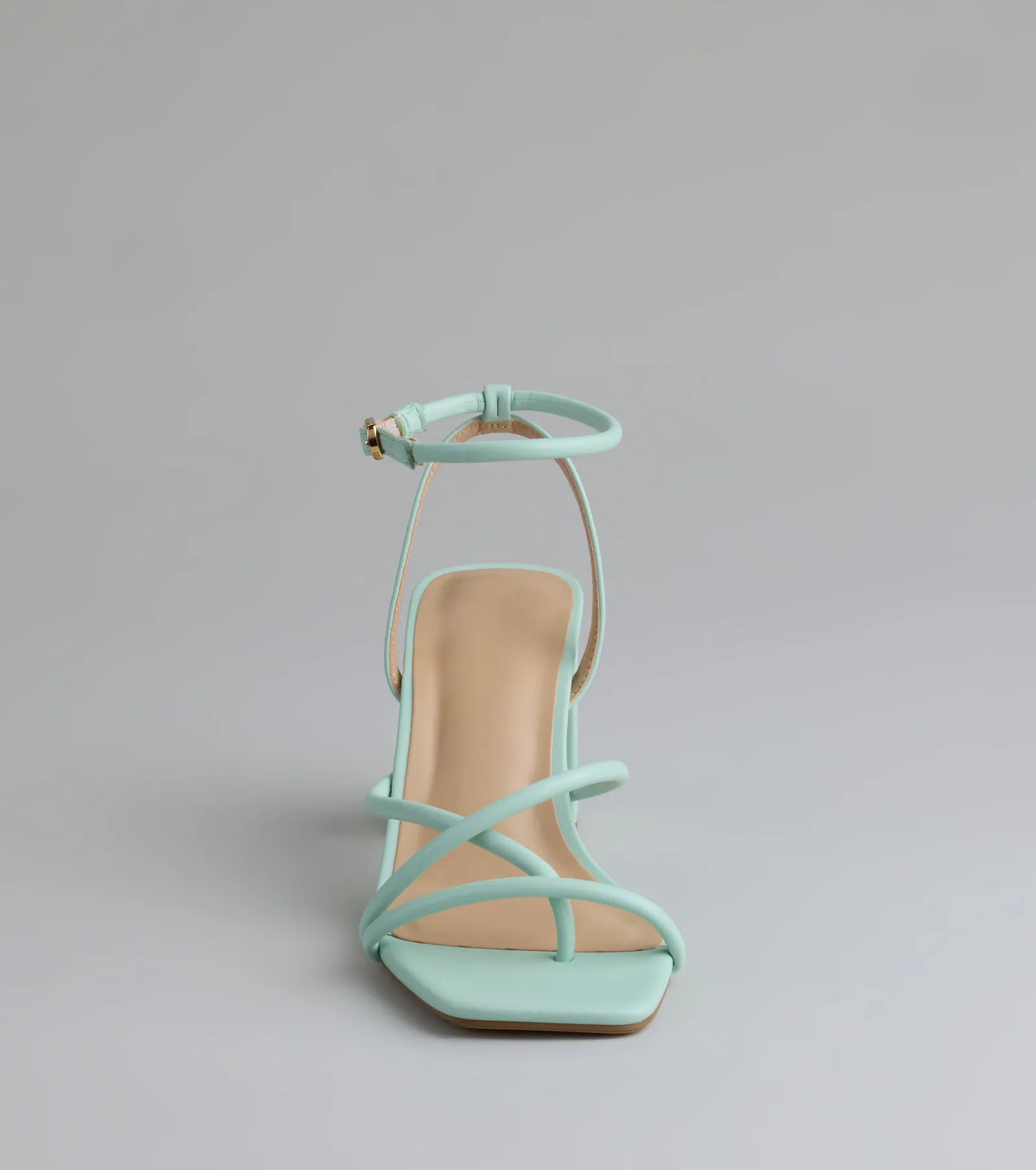 Style made simple with the Chic Favorite Strappy Block Heels in mint green, trendy women’s shoes that take your outfit from basic to bold in one step.