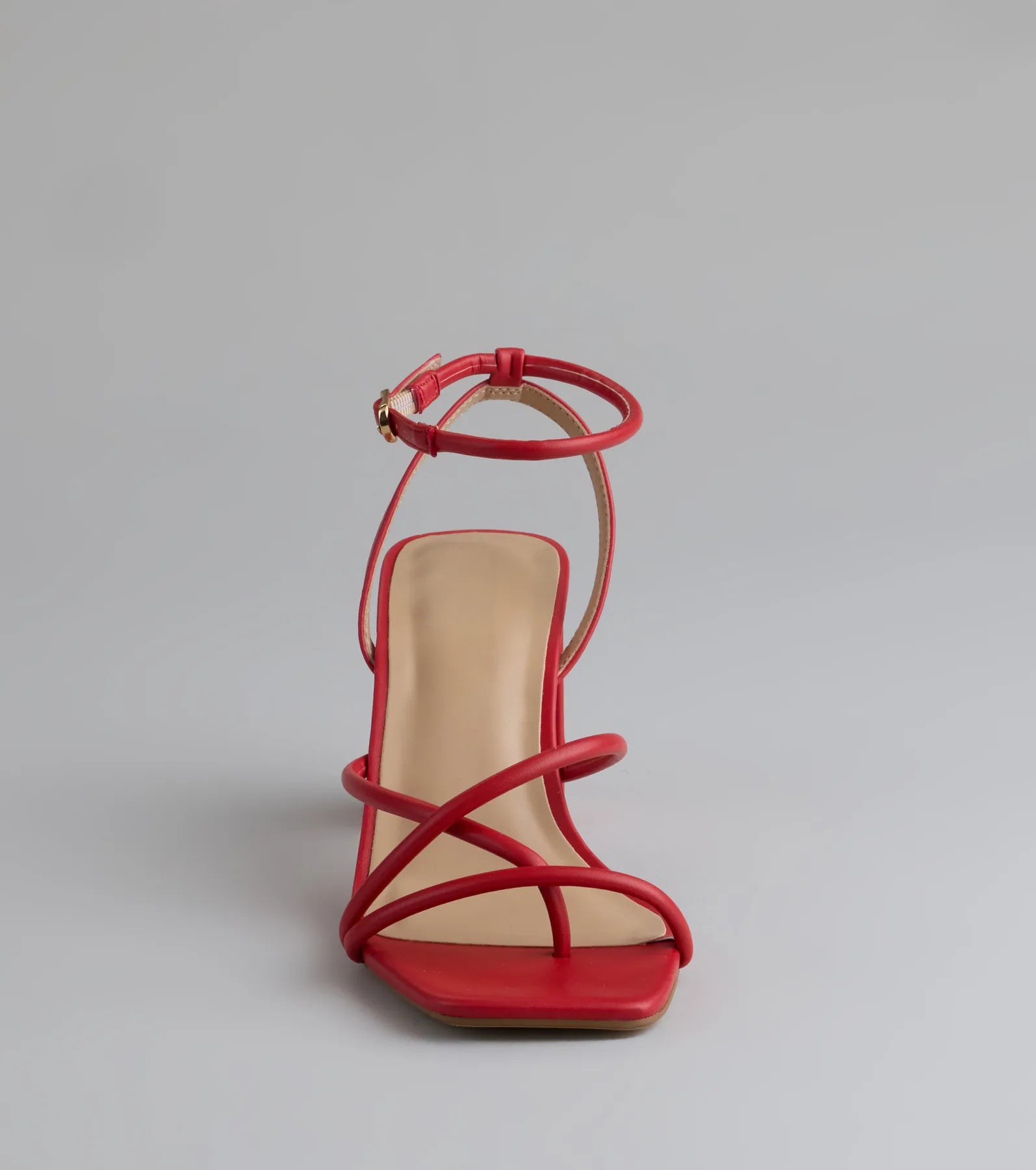 Style made simple with the Chic Favorite Strappy Block Heels in red, trendy women’s shoes that take your outfit from basic to bold in one step.