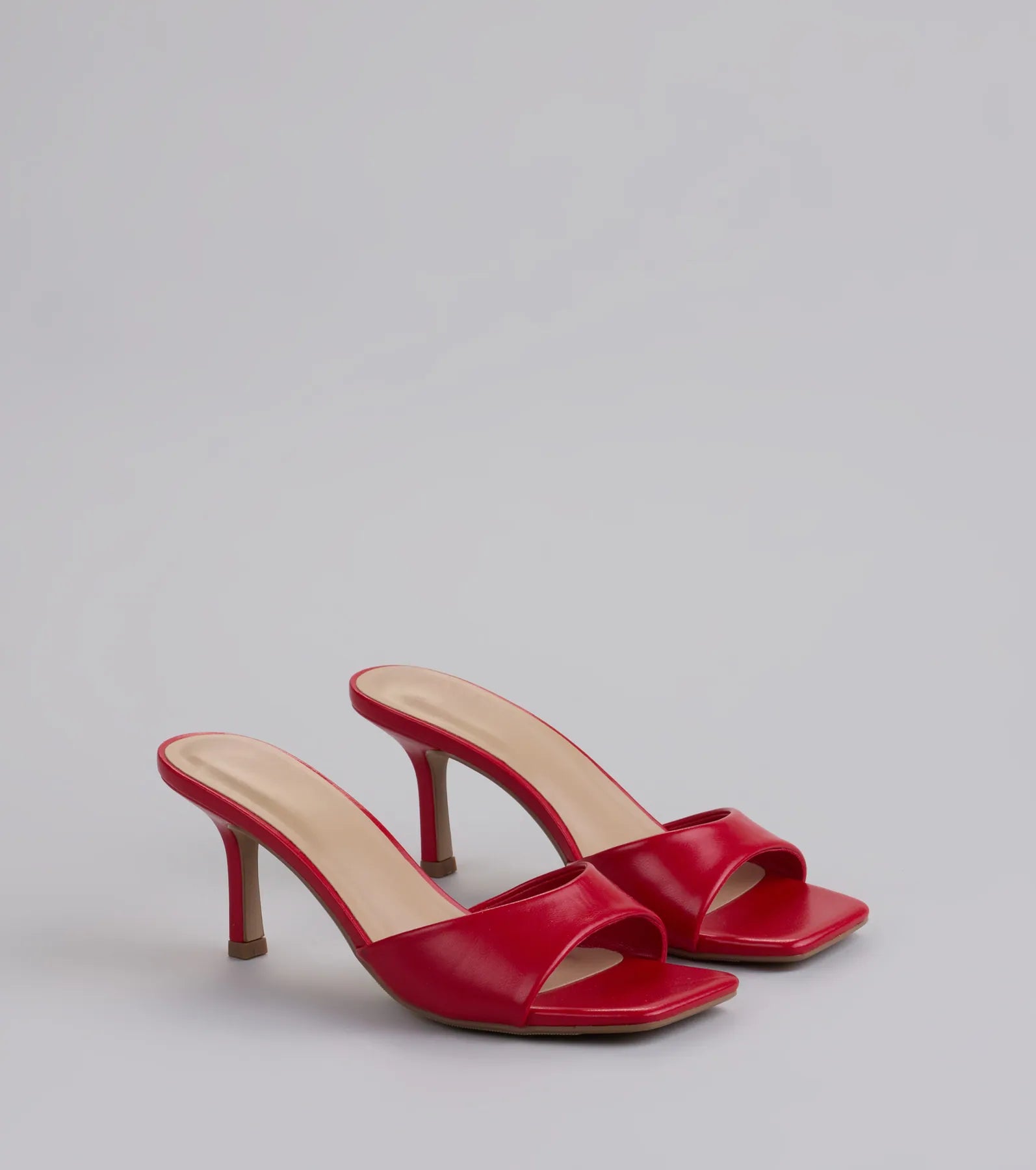Style made simple with the Glam Stunner Stiletto Mules in red, trendy women’s shoes that take your outfit from basic to bold in one step.