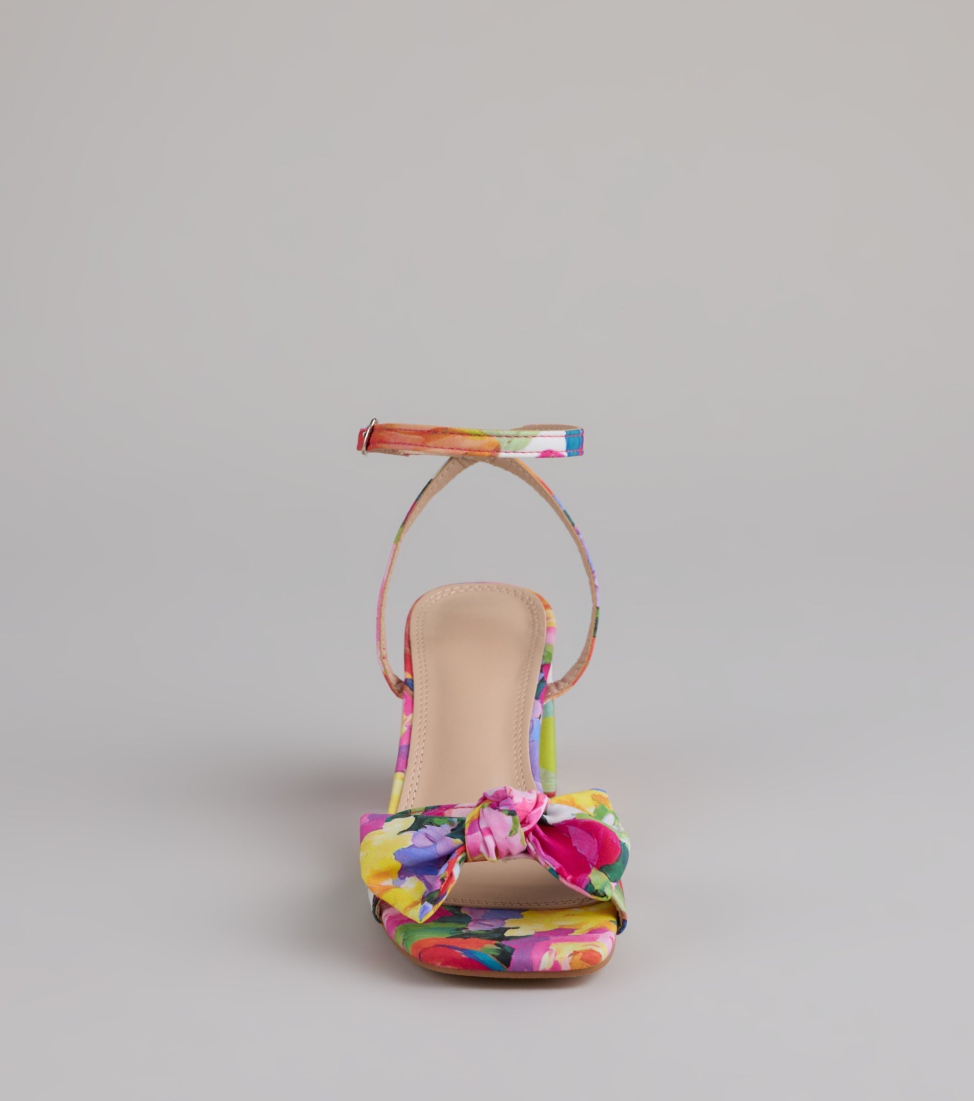 Style made simple with the Floral Moment Bow Block Heels, trendy women’s shoes that take your outfit from basic to bold in one step.