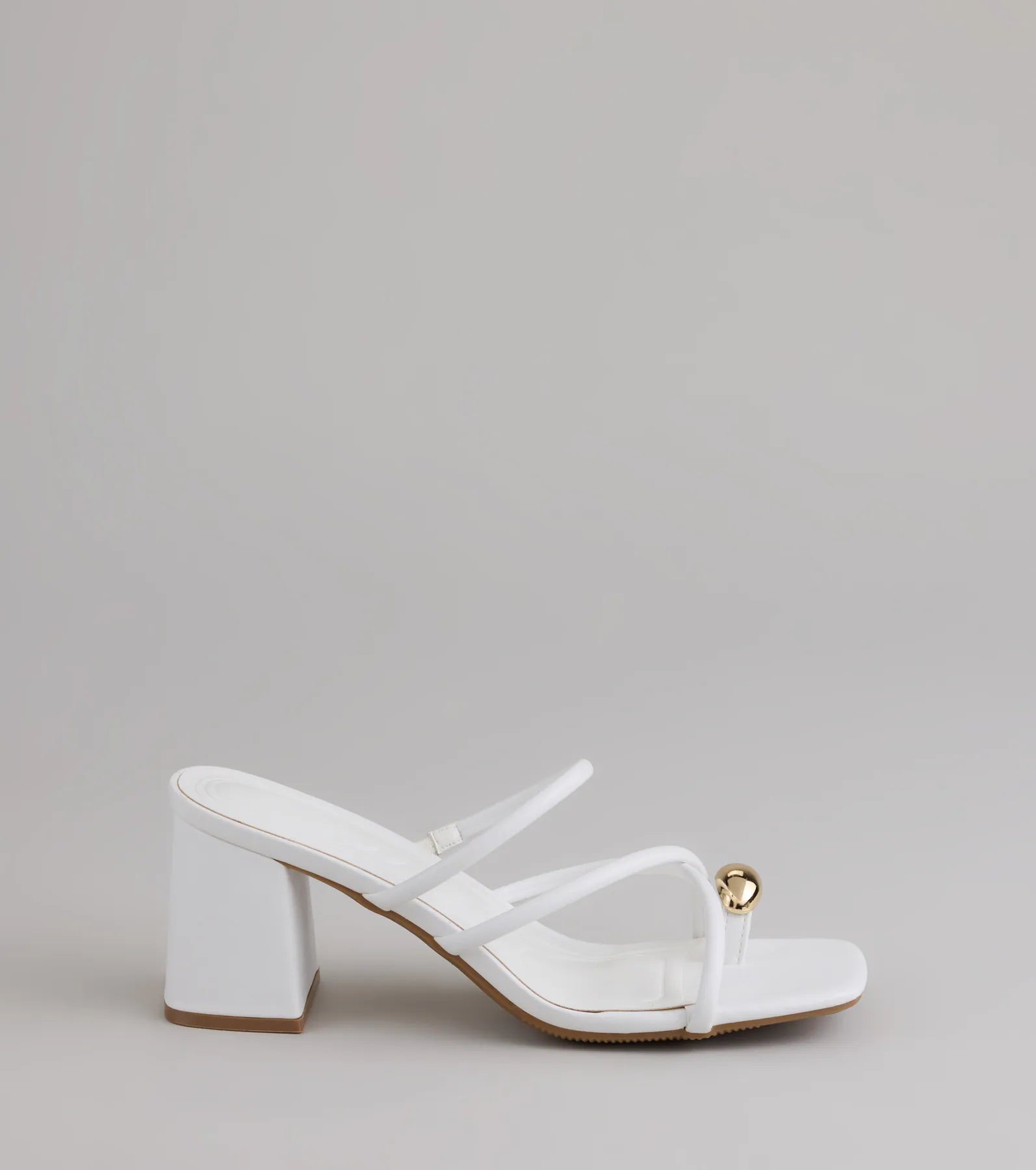 Style made simple with the Walking Pretty Toe Ring Heels in white, trendy women’s shoes that take your outfit from basic to bold in one step.