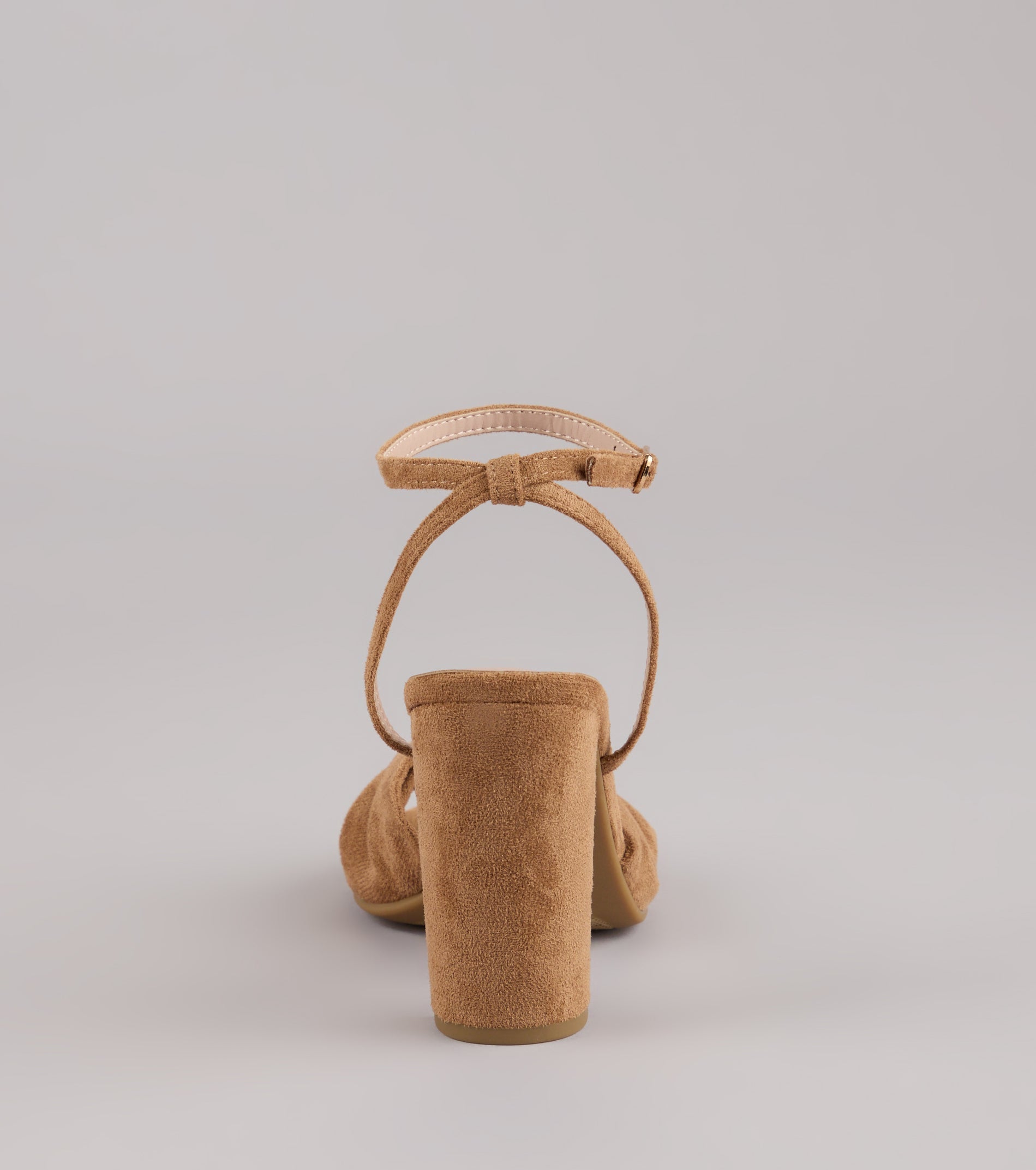 This piece brings trend-right energy to the Chic Streak Faux Suede Block Heels, perfect for fall outfits that stand out.