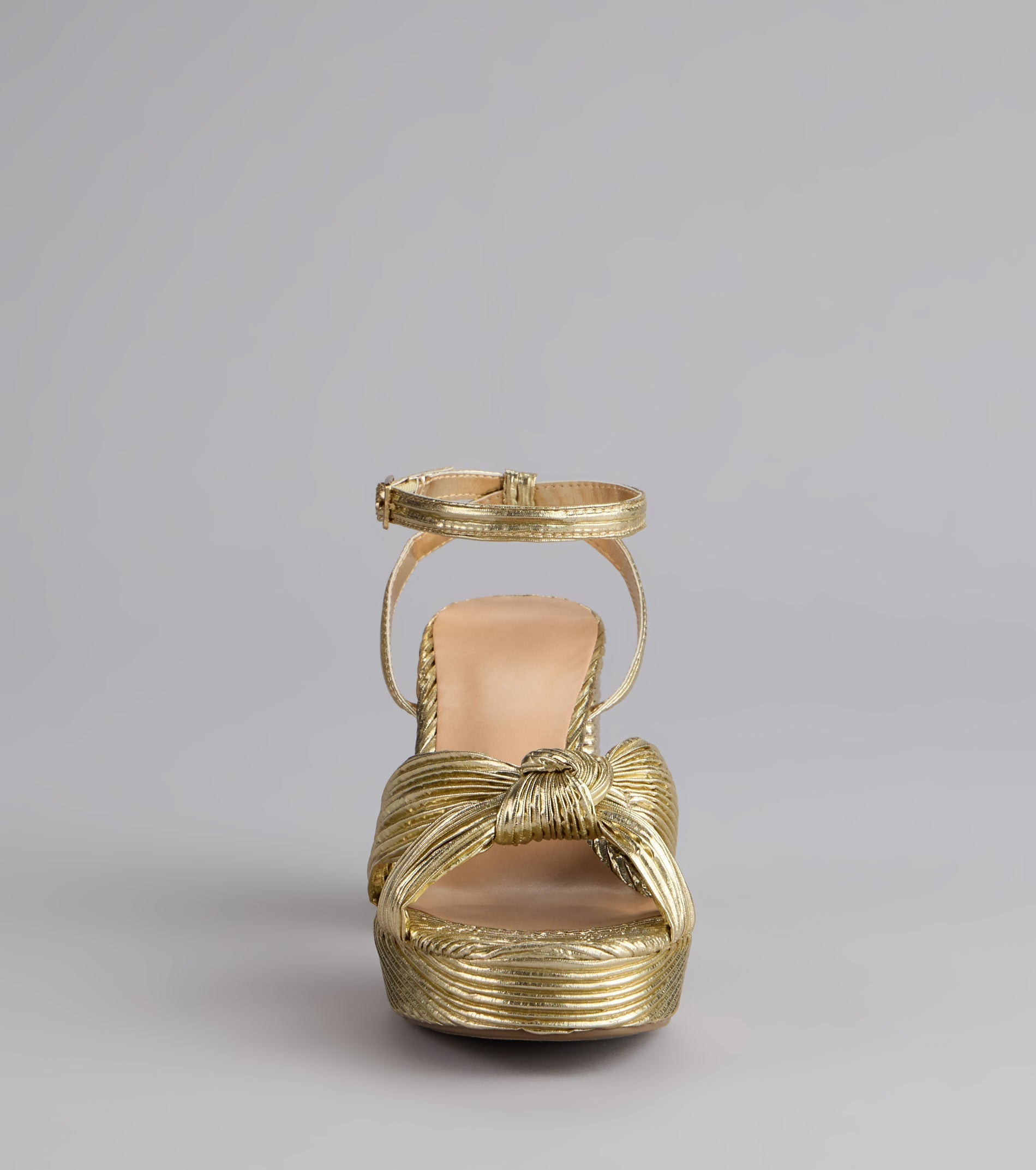 Style made simple with the Shimmer Steps Metallic Block Heels, trendy women’s shoes that take your outfit from basic to bold in one step.