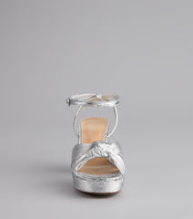 Style made simple with the Shimmer Steps Metallic Block Heels, trendy women’s shoes that take your outfit from basic to bold in one step.