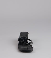 Style made simple with the Play Nice Bow Thong Heels, trendy women’s shoes that take your outfit from basic to bold in one step.