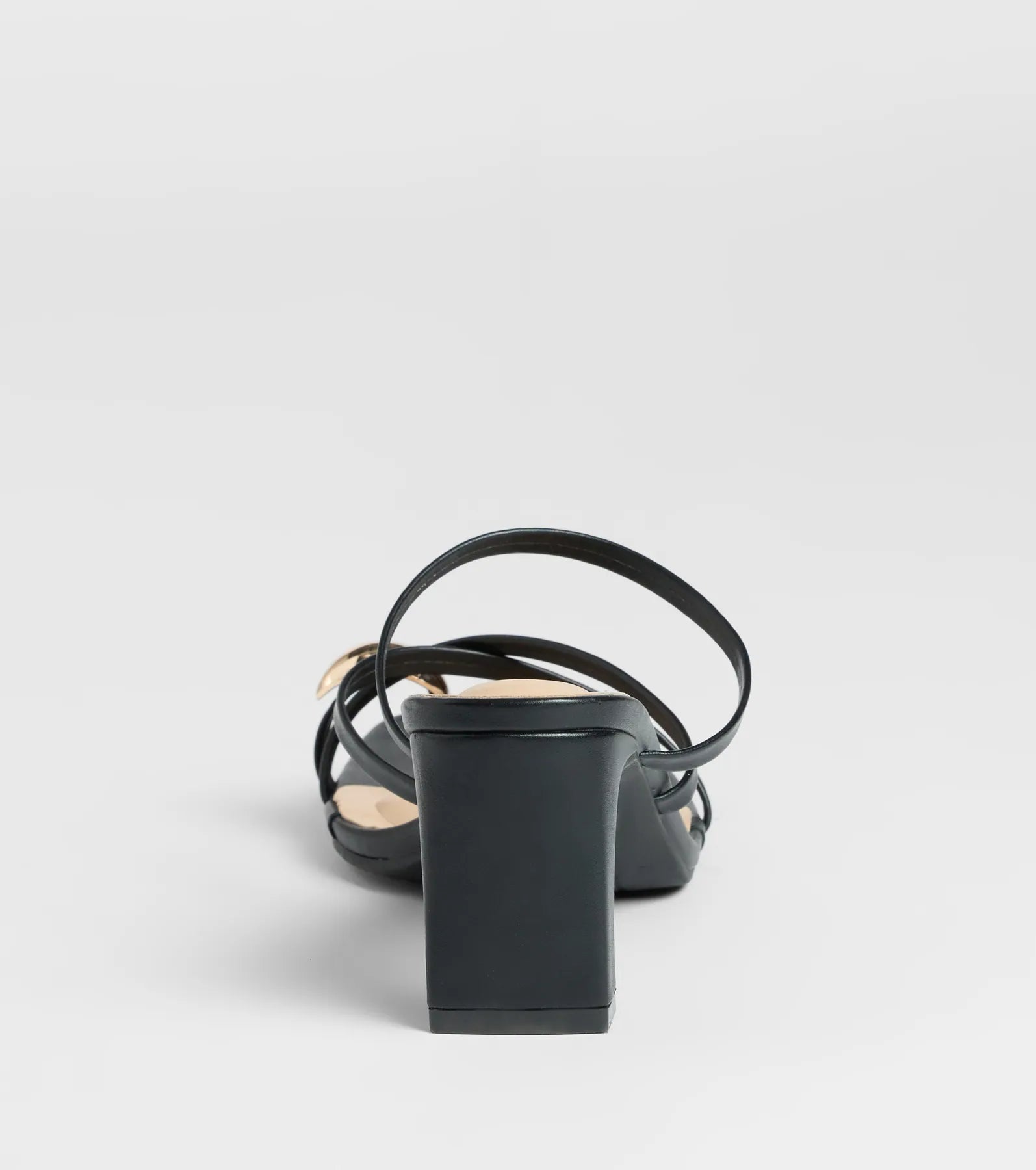 Turn heads in the Sweet Attraction Toe Ring Strappy Block Heels, black heels showcasing a fresh trend or stylish detail made to elevate your full Windsor fit.