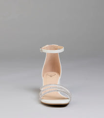 Style made simple with the Ultra Luxe Rhinestone Short Block Heels in pearl, trendy women’s shoes that take your outfit from basic to bold in one step.