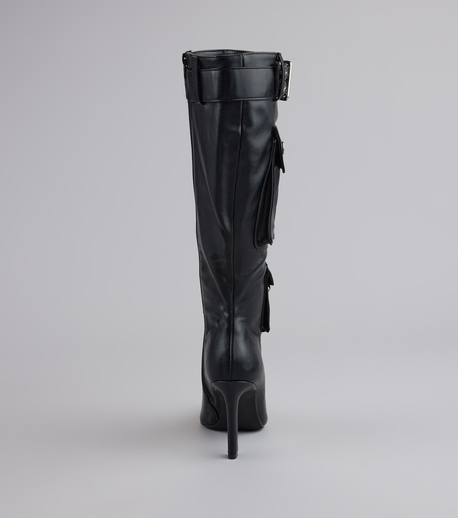 This piece brings trend-right energy to the Hot on the Heist Buckled Pocket Stiletto Boots, perfect for fall outfits that stand out.