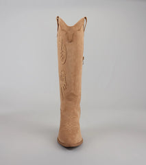 Style made simple with the Boot Scootin’ & Vibin’ Cowboy Boots in camel brown, trendy women’s shoes that take your outfit from basic to bold in one step.