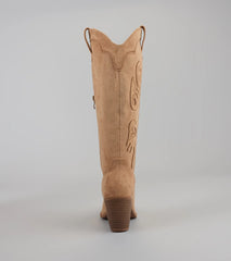 Style made simple with the Boot Scootin’ & Vibin’ Cowboy Boots in camel brown, trendy women’s shoes that take your outfit from basic to bold in one step.