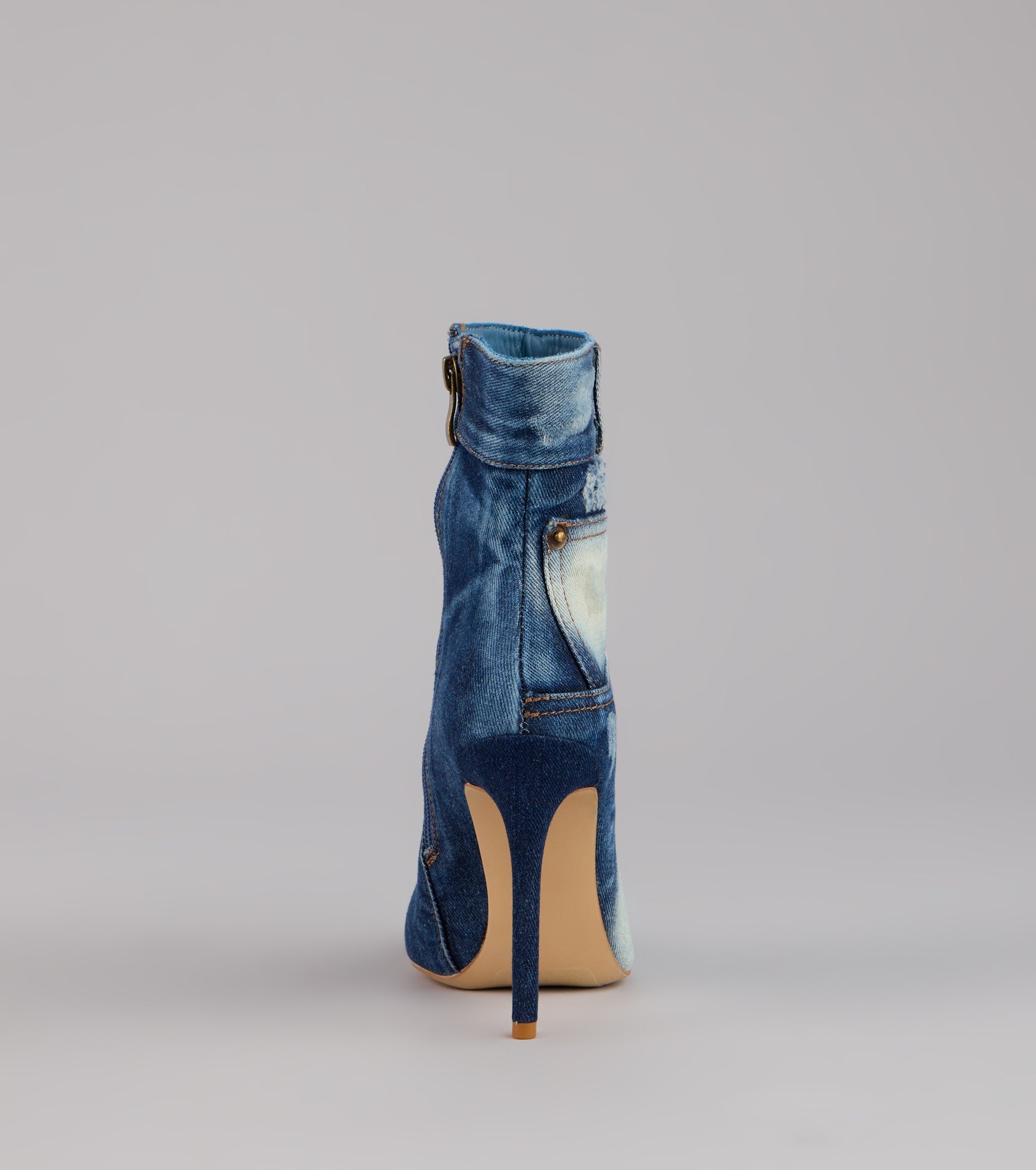 This piece brings trend-right energy to the City Blues Denim Stiletto Booties, perfect for fall outfits that stand out.