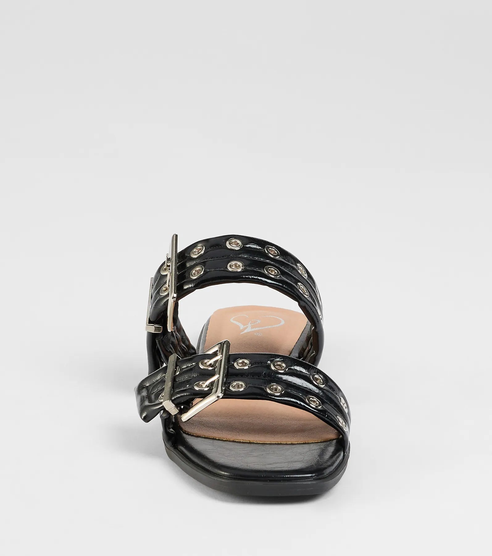 Style made simple with the Get It Girl Buckle Strappy Sandals in black, trendy women’s shoes that take your outfit from basic to bold in one step.