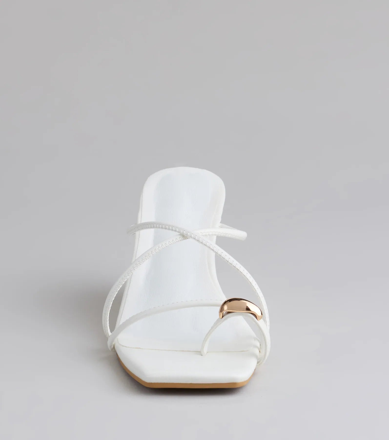 Style made simple with the Refined And Classy Toe Ring Strappy Wedges in white, trendy women’s shoes that take your outfit from basic to bold in one step.