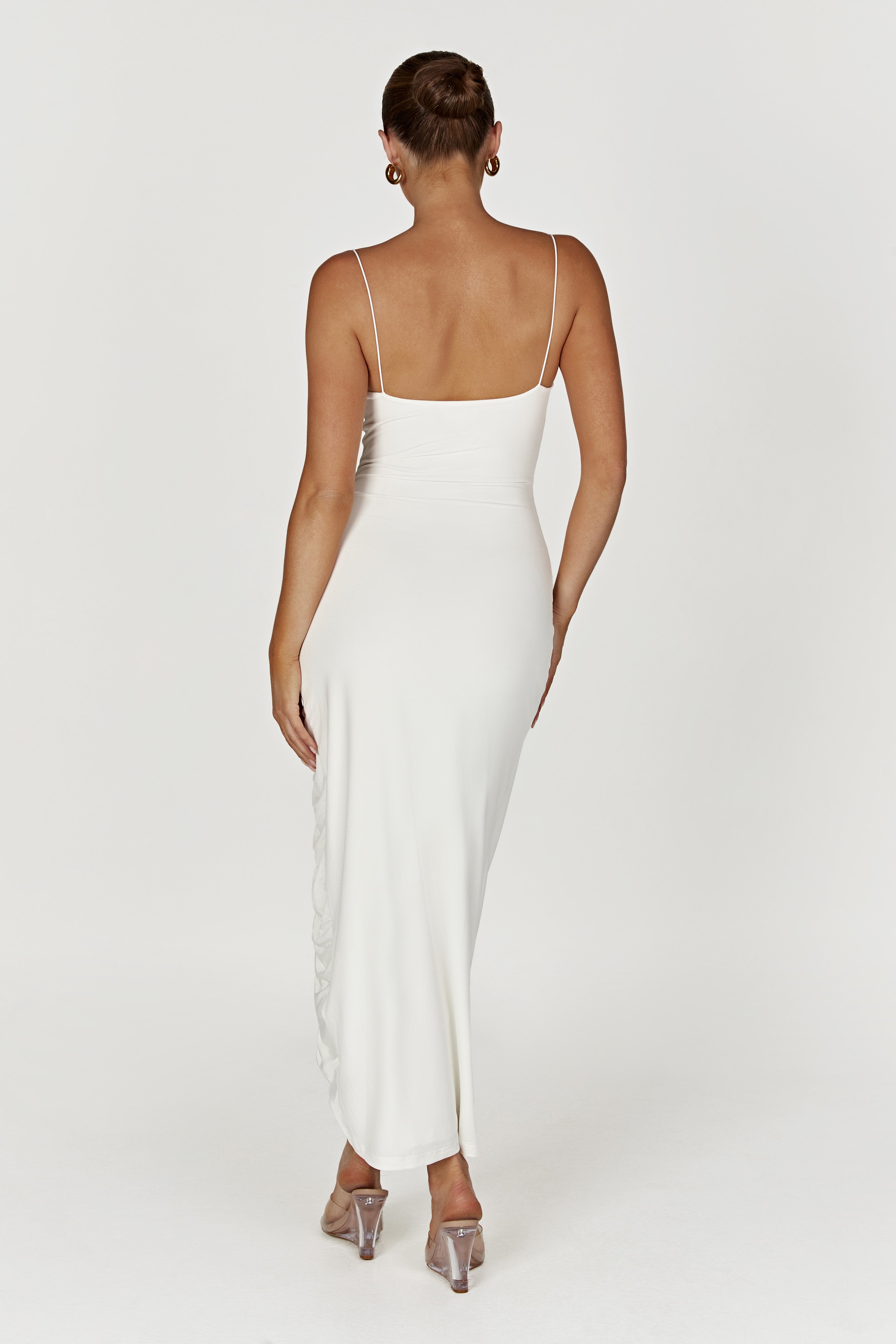 Nevaeh Rose Midi Dress - White